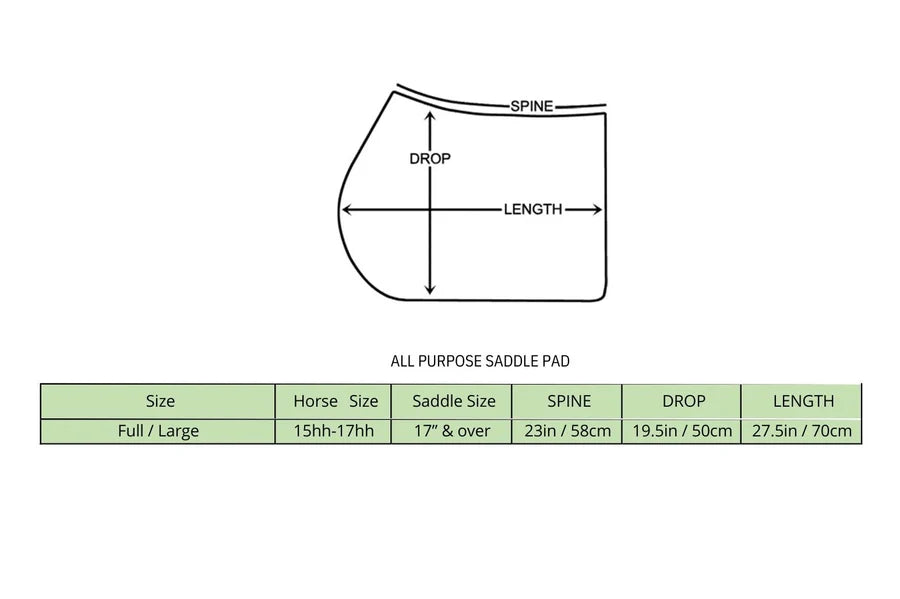 All Purpose Saddle Pad