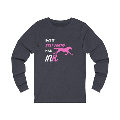 Best Friend Pink "Ink" Unisex Long Sleeve Tee