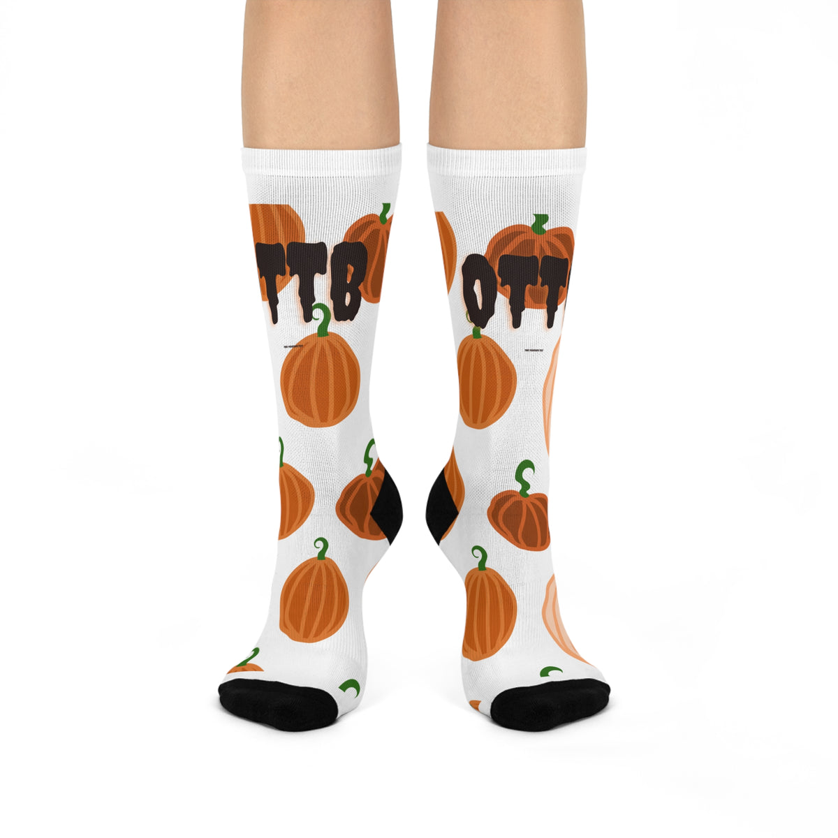 OTTB Pumpkin Cushioned Crew Socks