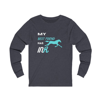 Best Friend Blue "Ink" Unisex Long Sleeve Tee