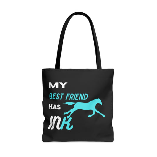 Best Friend Blue "Ink" Tote Bag