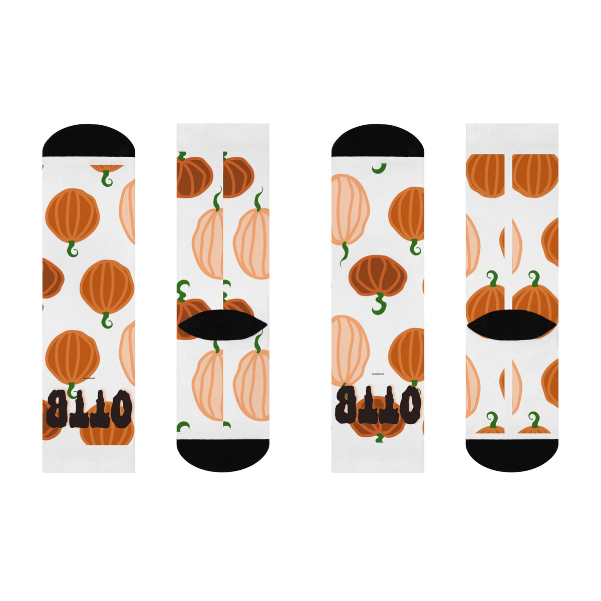 OTTB Pumpkin Cushioned Crew Socks