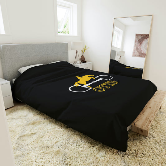 Black & Gold OTTB Jumper Duvet Cover