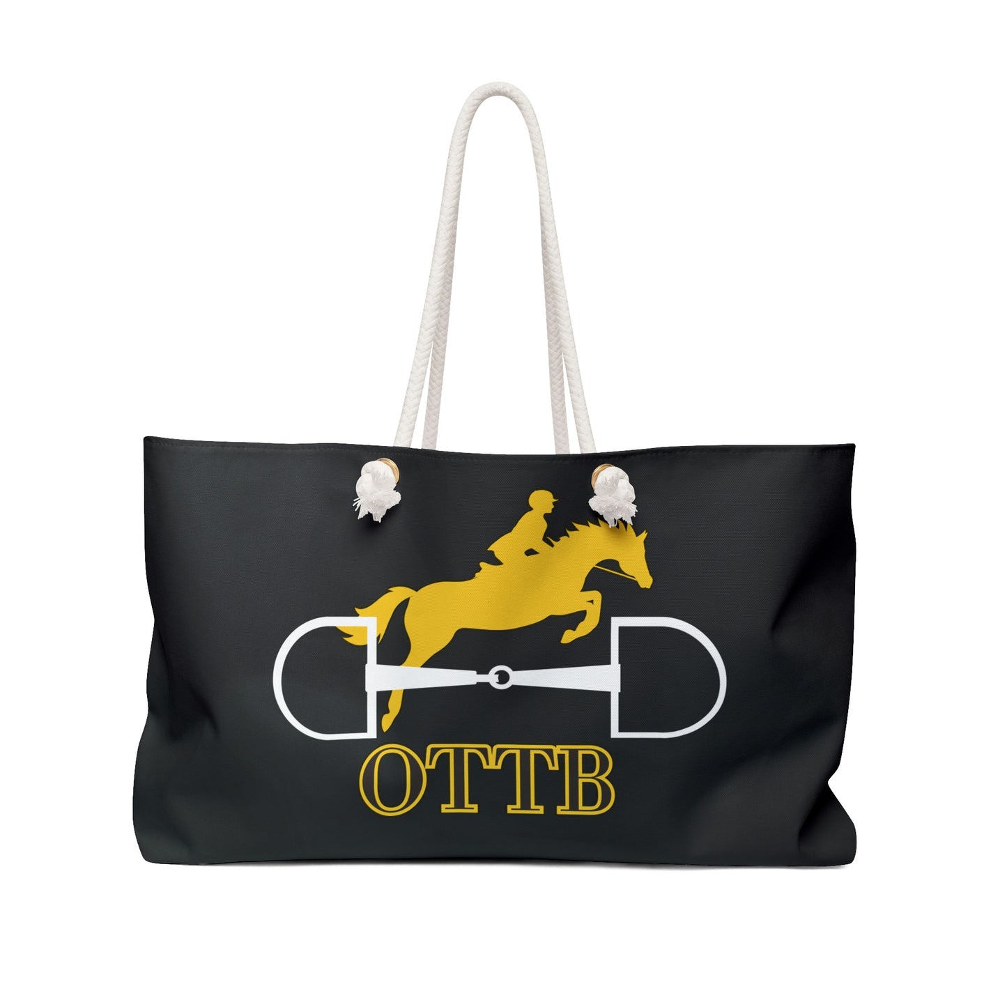 Black and Gold OTTB Jumper Weekender Bag