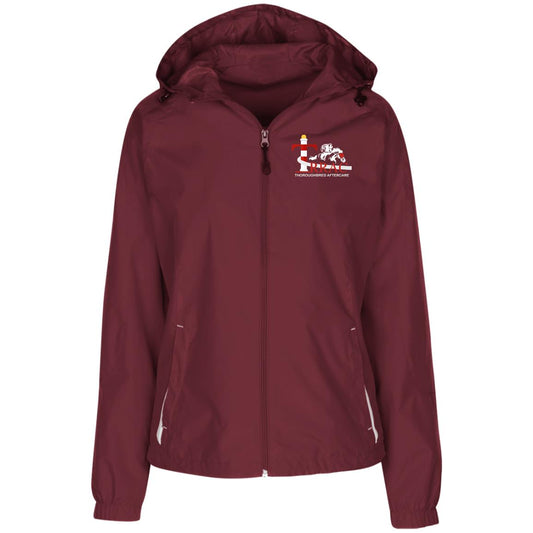 Ladies' Jersey-Lined Hooded Windbreaker