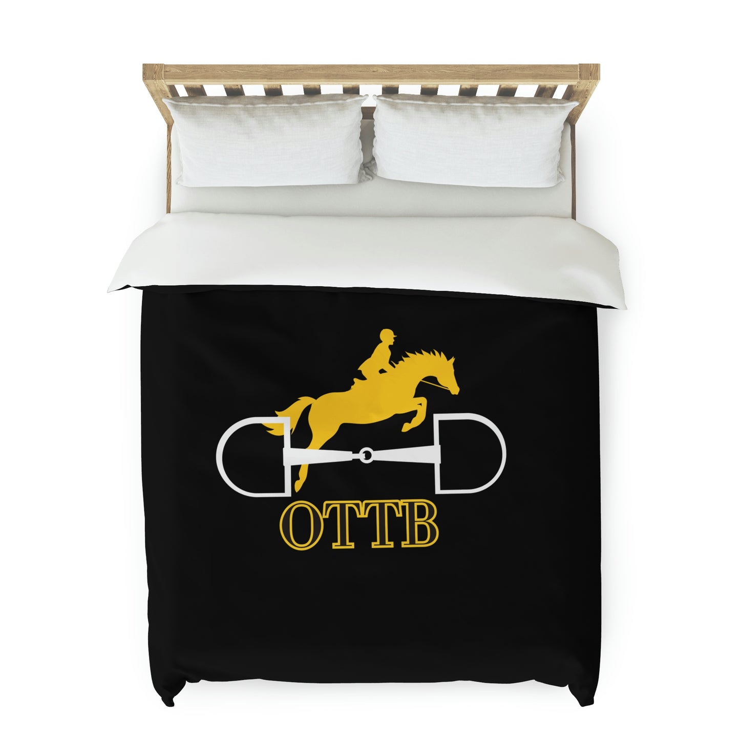 Black & Gold OTTB Jumper Duvet Cover